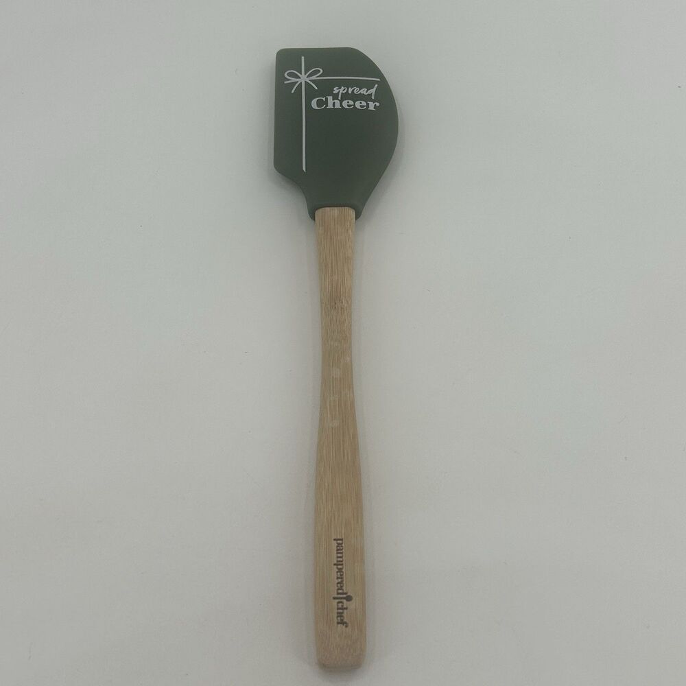 Pampered Chef Holiday Scraper Silicone Spatula Christmas Spread Cheer 22B